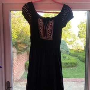 Top Shop Off the Shoulder Embroidered Dress